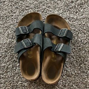 Black 2 strap Birkenstocks